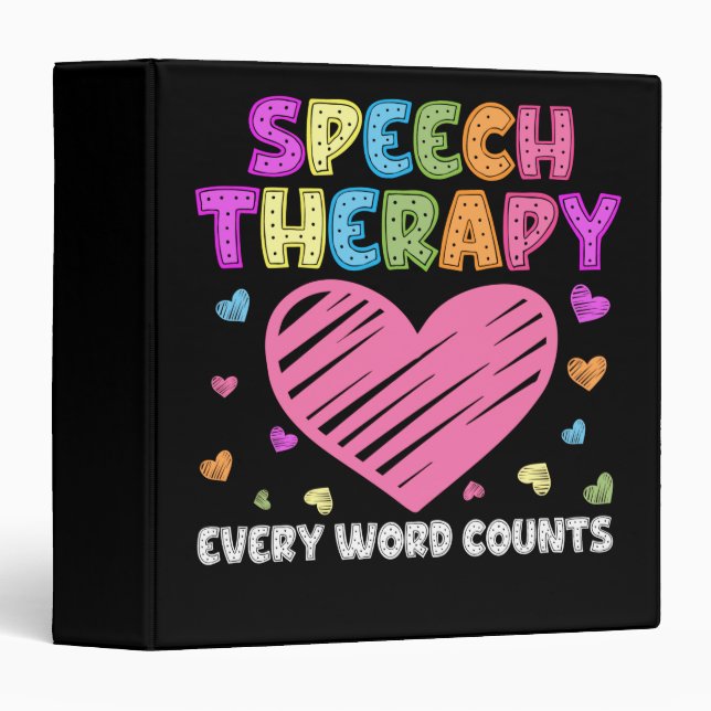 SLP Language Pathologist & Speech Therapy 3 Ring Binder (Front/Spine)