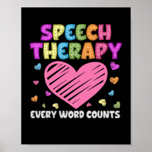 SLP Language Pathologist & Speech Therapy Poster