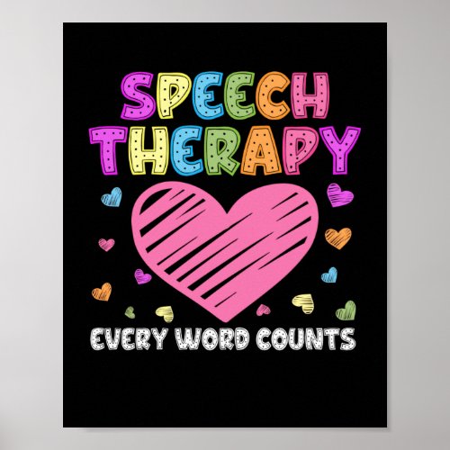 SLP Language Pathologist  Speech Therapy Poster