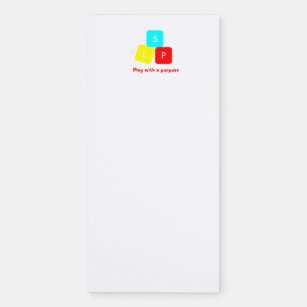 SLP Play with a Purpose Magnetic Notepad