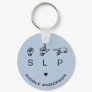 SLP Speech Language Pathologist ASL Personalized Keychain