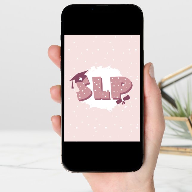 SLP Speech Language Pathologist Graduation Card (Front Digital)