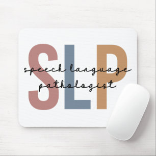 SLP Speech Language Pathologist Retro Mouse Pad