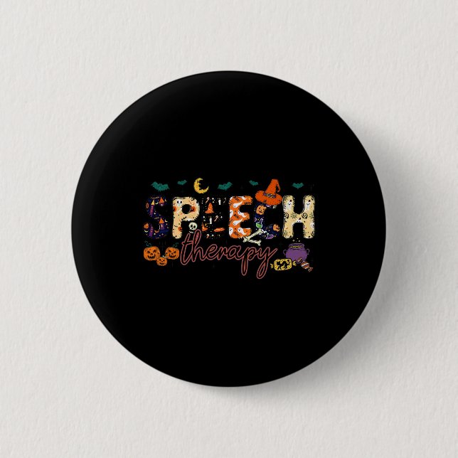 Slp Speech Language Pathologist Speech Therapist H Button (Front)