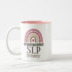 SLP Speech Language Pathologist Two-Tone Coffee Mug