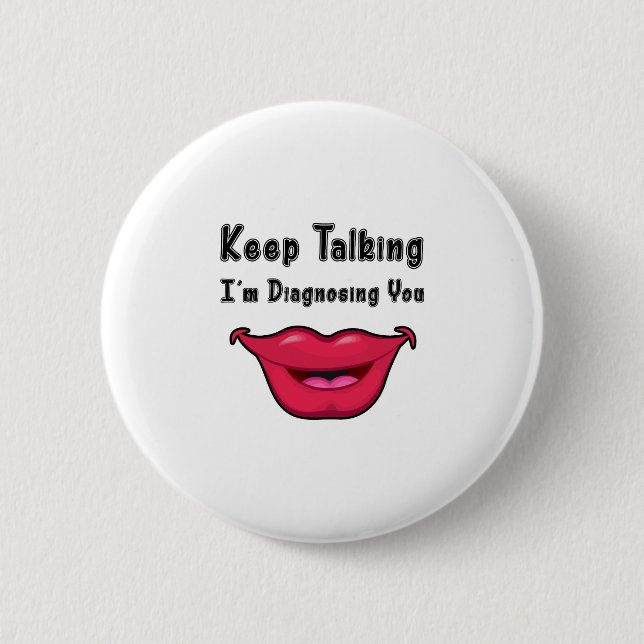 Slp Speech Language Pathology Gifts Button (Front)