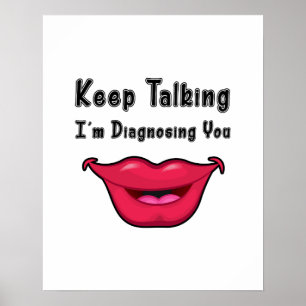 Slp Speech Language Pathology Gifts Poster