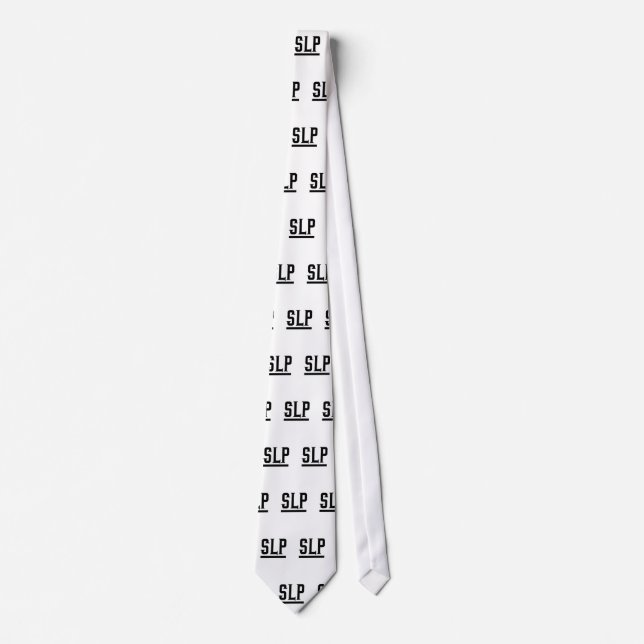 Slp Speech Language Pathology Neck Tie (Front)
