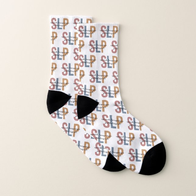 SLP Speech Pathologist Speech Therapist Socks (Pair)