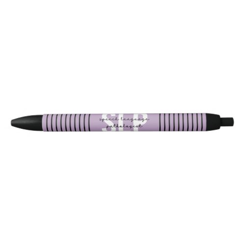 SLP Speech Pathologist Speech Therapist Stripes Pen