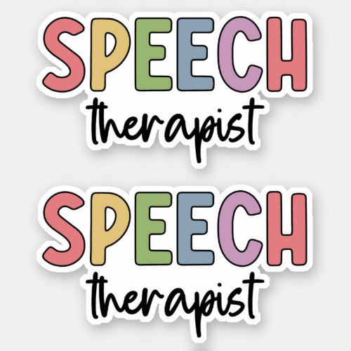 SLP Speech Therapist Speech Pathologist  Sticker