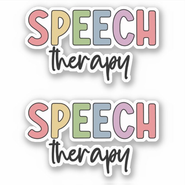 SLP Speech Therapy Speech Pathology Student Sticker (Front)