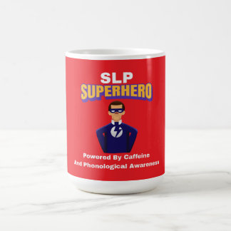 SLP Superhero...Powered By Caffeine and Phono... Coffee Mug