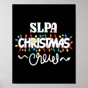 Slpa Christmas Crew Speech Pathology Istant Xma  Poster