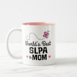SLPA Mom Speech Language Gift Two-Tone Coffee Mug