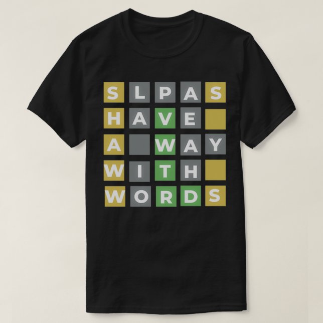 SLPAs Wordle Fan Shirt (Design Front)