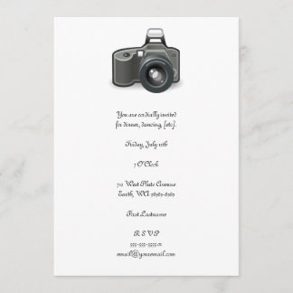 SLR Camera Invitation