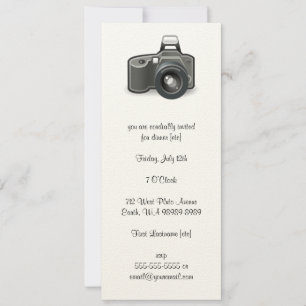 SLR Camera Invitation