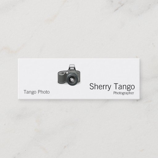 Customizable SLR Camera Business Card Templates