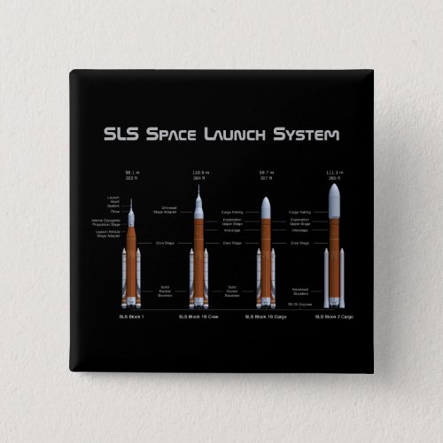 SLS Space Launch System Button