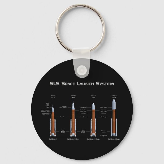 SLS Space Launch System Keychain (Front)