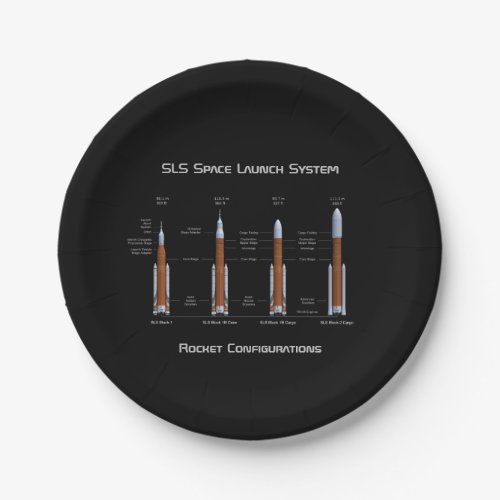 SLS Space Launch System Rockets Paper Plates
