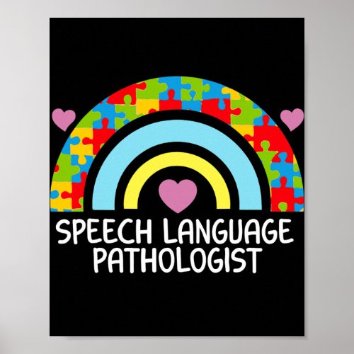 SLT Speech Language Pathologist Speech Therapy  Poster