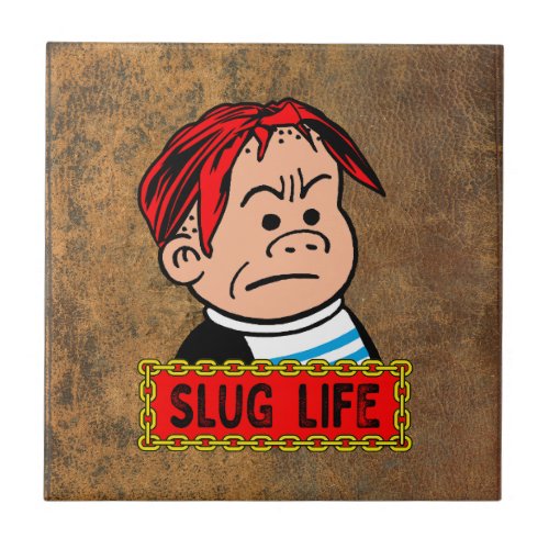 Slug Life Faux Leather  Ceramic Tile