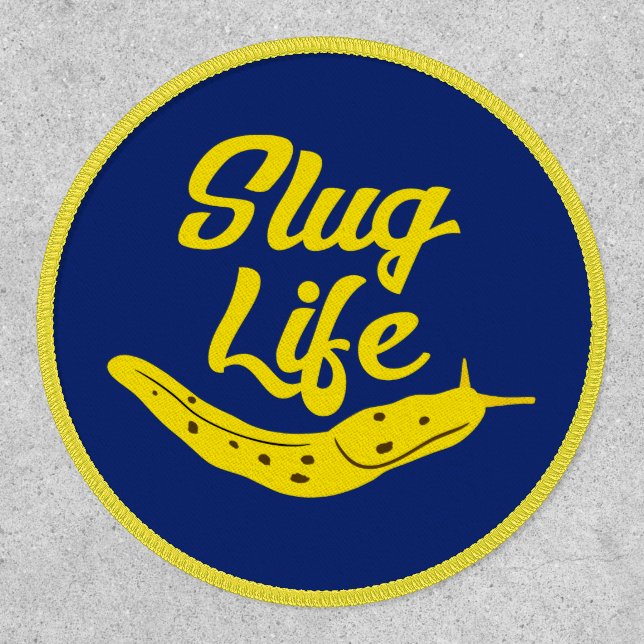 Slug Life Yellow Banana Slug Blue Patch (Front)