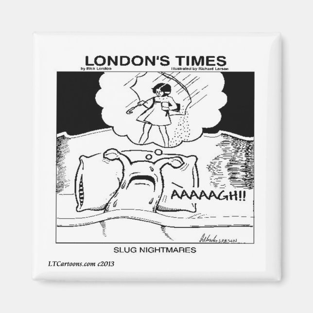 Slug Nightmares Classic LTCartoons Comic Magnet (Front)