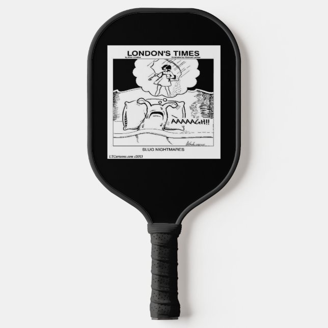 Slug Nightmares Classic LTCartoons Comic Pickleball Paddle (Front)
