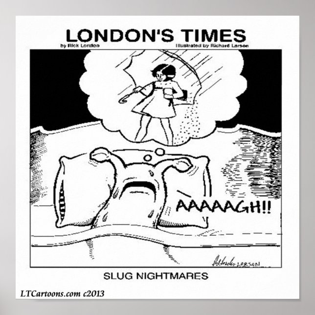 Slug Nightmares Classic LTCartoons Comic Poster (Front)