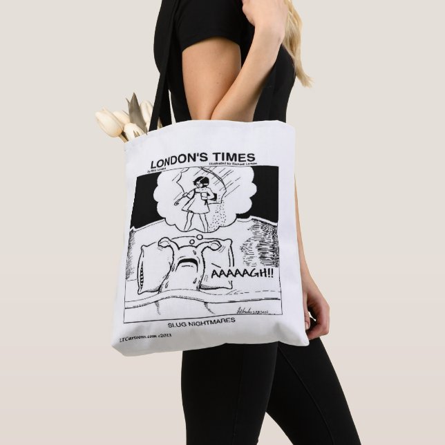 Slug Nightmares Classic LTCartoons Comic Tote Bag (Close Up)