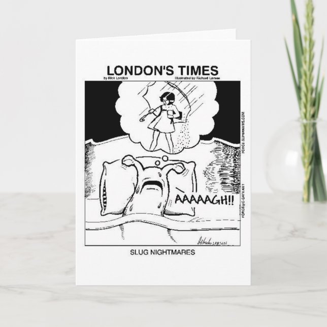 Slug Nightmares Greeting Cards (Front)