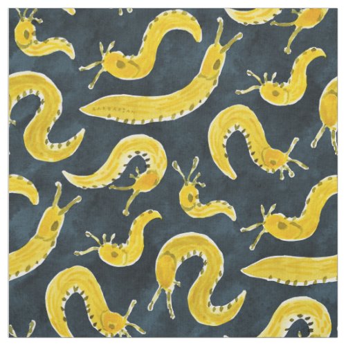 SLUG PARTY Banana Slugs  Fabric