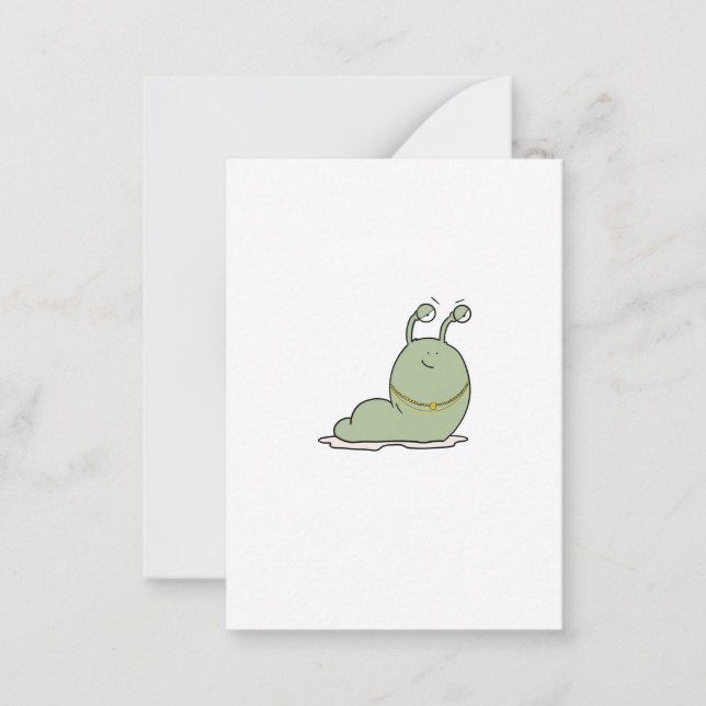 Slug, theme, bug theme note card (Front)