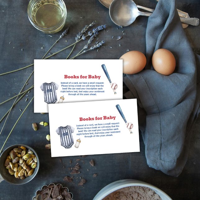 Slugger Baseball Shirt Books For Baby Shower  Enclosure Card (Slugger Baseball Shirt Books For Baby Shower Enclosure Card)