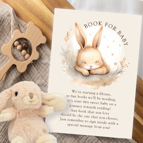 Slumber Bunny Book for Baby Enclosure Card