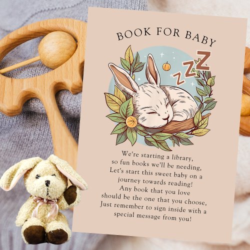Slumber Bunny Book for Baby Enclosure Card