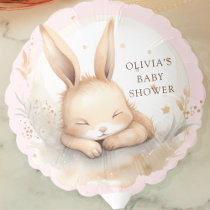Slumber Bunny Girls Baby Shower Balloon