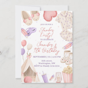 Slumber Pajama Party Invitation