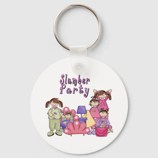 SLUMBER PARTY GIRLS KEYCHAIN (Front)