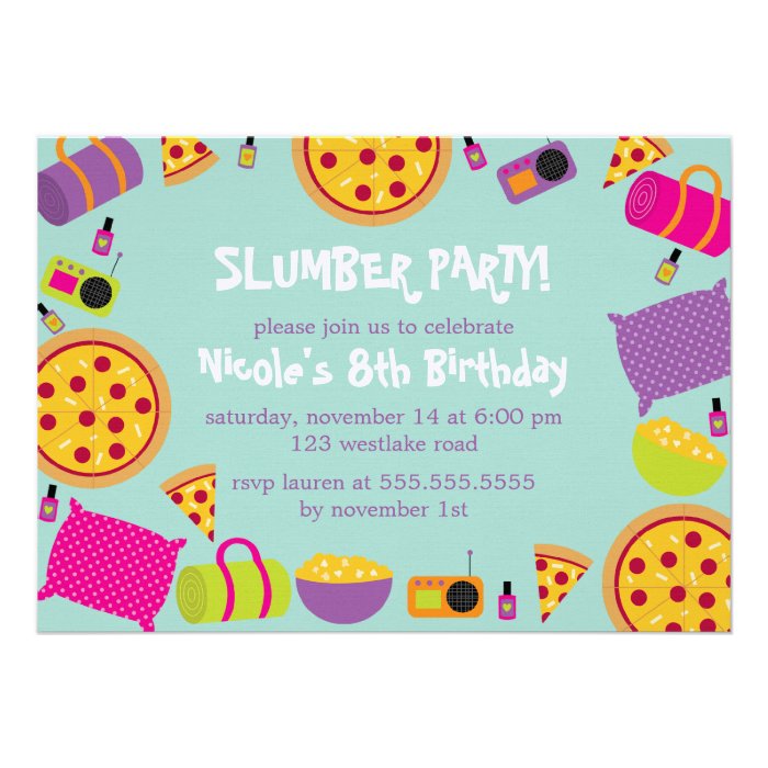 Slumber Party Invitations