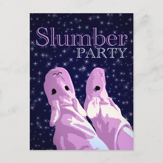 slumber party invitations : nightshine (Front)