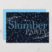 slumber party invitations : starshine (Front/Back)