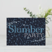 slumber party invitations : starshine (Standing Front)