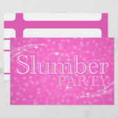 slumber party invitations : starshine (Front/Back)
