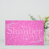 slumber party invitations : starshine (Standing Front)