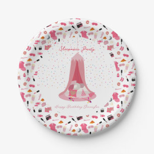Slumber Party Sleepover Tent Kids Birthday Party Paper Plates