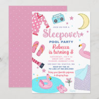 Slumber Pool Party Pink Girl Tween Teen Birthday 